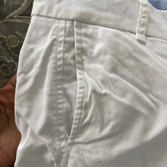 White J. Crew chino shorts, size 8 - Picture 2 of 2